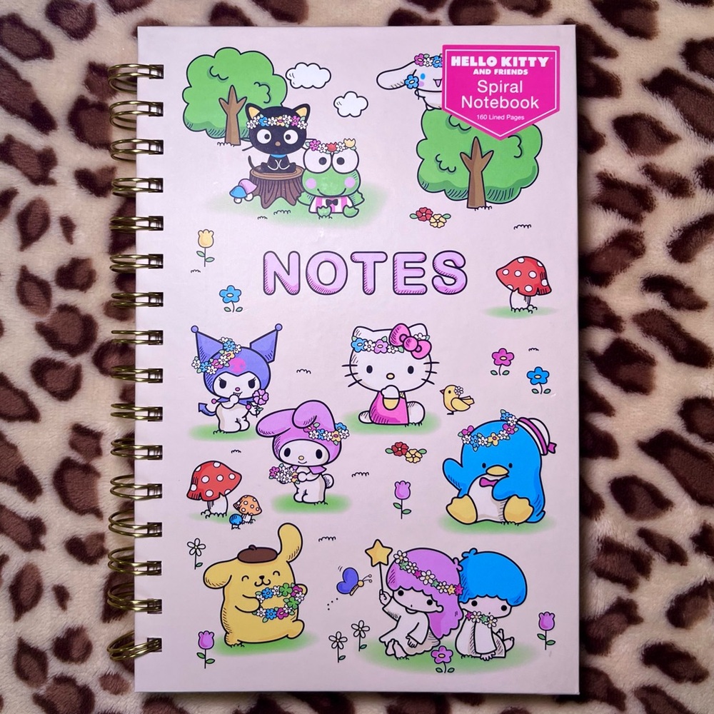 Hello Kitty and Friends Sanrio Spiral Notebook